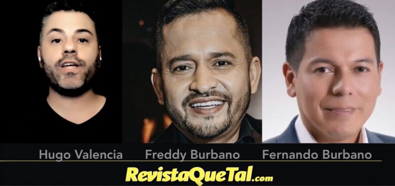 Freddy Burbano y Fernando Burbano, dos cantantes de música popular que suelen ser confundidos por su apellido.