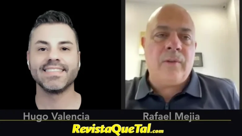 Rafa La Fe durante una entrevista con Revista Que Tal