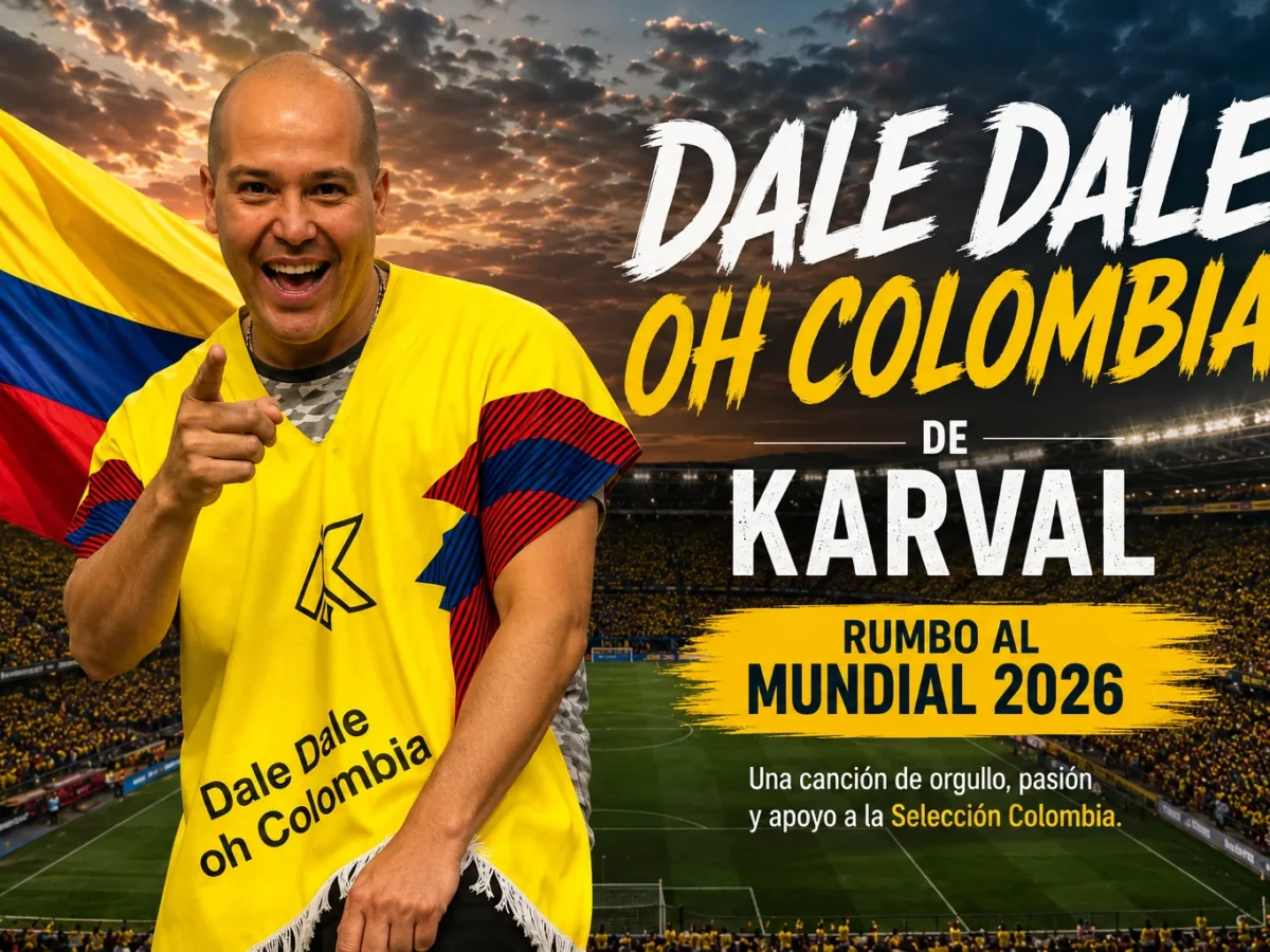 Karval interpreta “Dale Dale Oh Colombia”, una de las canciones para la Selección Colombia.