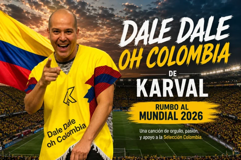 Karval interpreta “Dale Dale Oh Colombia”, una de las canciones para la Selección Colombia.