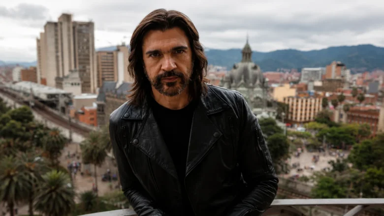 Juanes durante una sesión fotográfica como cantante y compositor colombiano.