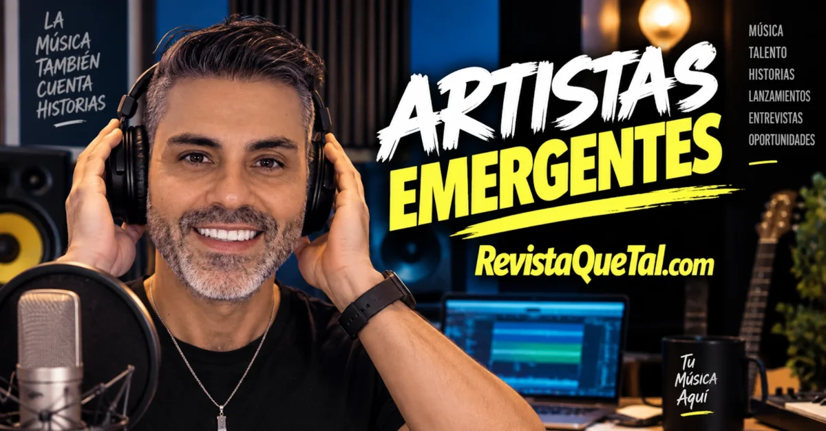 Artistas emergentes y cantantes nuevos que pueden enviar su música a Revista Que Tal