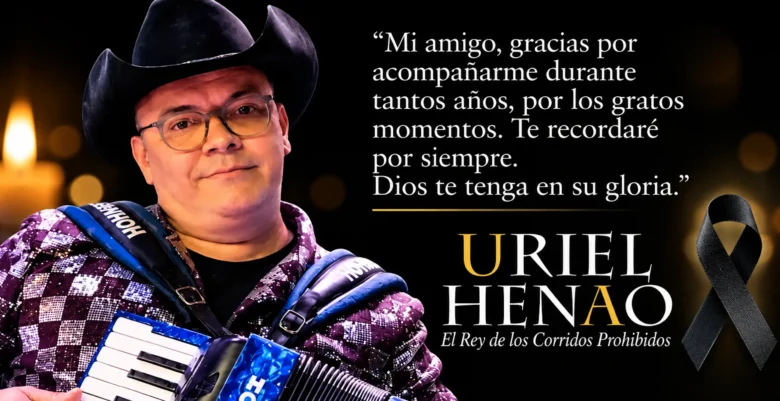 José Ángel Plata, acordeonero de Uriel Henao, fallecido en un accidente de tránsito en Bogotá.
